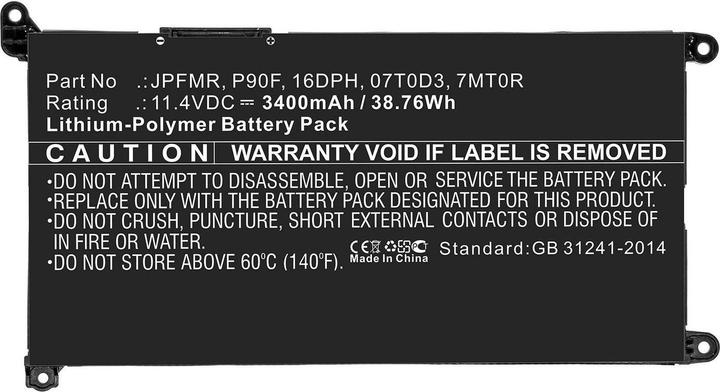 Actual product image CoreParts Laptop Battery for DELL (3400 mAh)