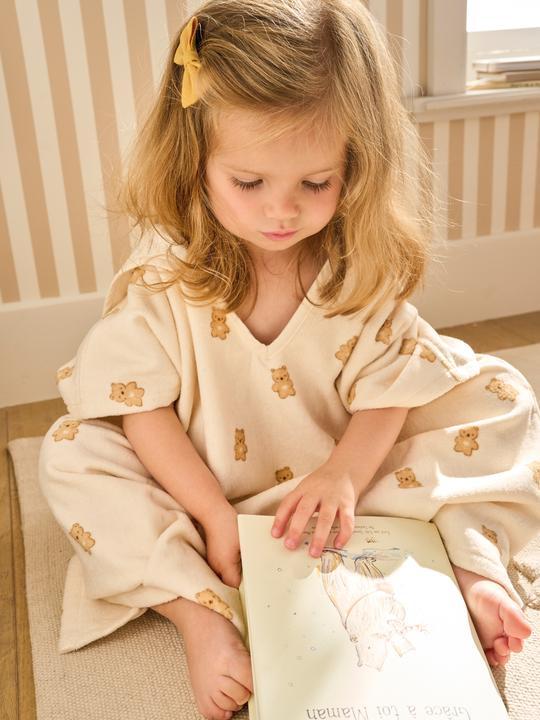 Actual product image Vertbaudet Baby Badeponcho KLEINER BÄR aus Recycling-Baumwolle