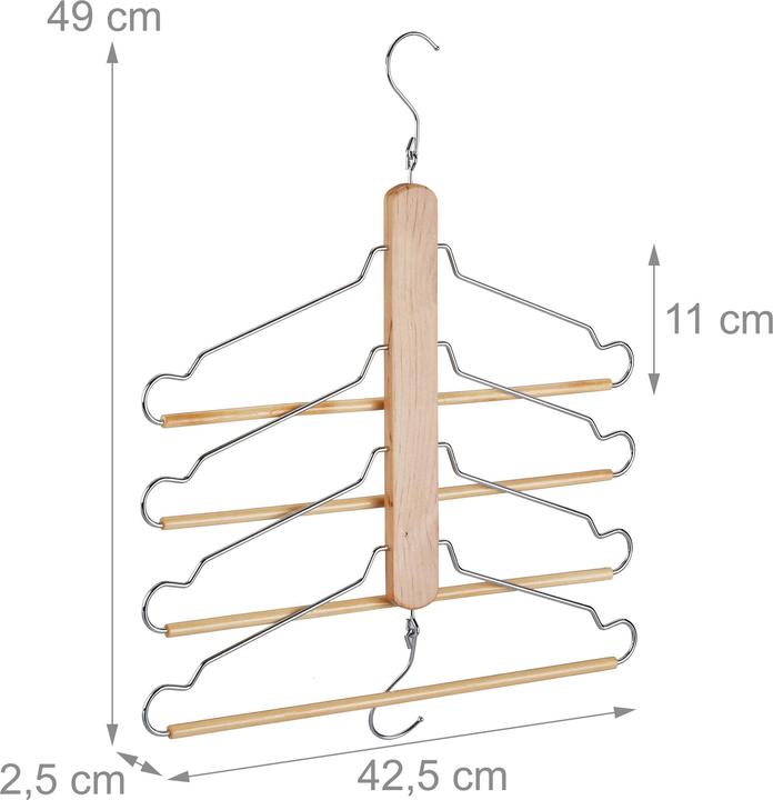 Immagine prodotto Relaxdays Grucce appendiabiti multiple (2 x)