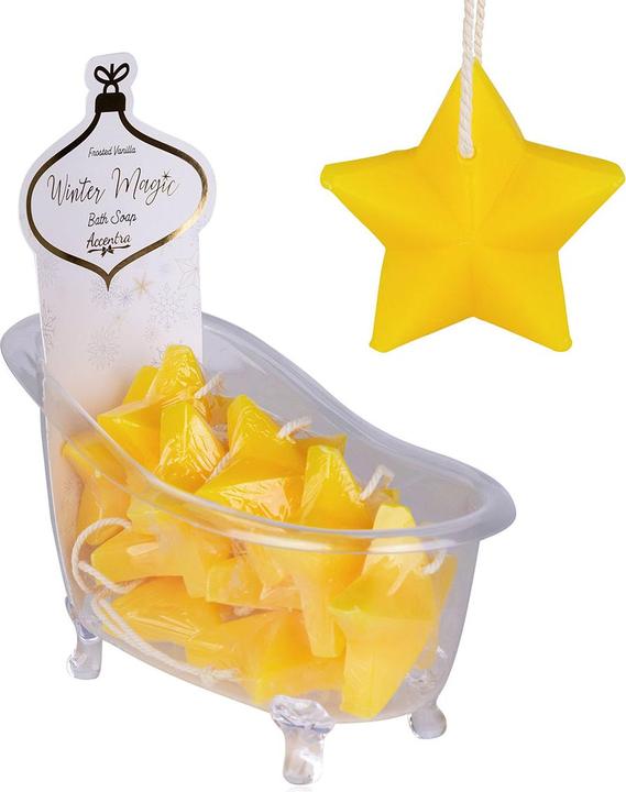 Immagine prodotto Accentra Stella di sapone WINTER MAGIC con cavo, Espositore per vasca da bagno