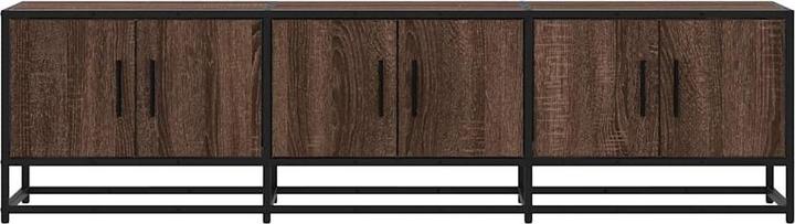 Actual product image vidaXL TV cabinet Lowboard TV cabinet TV table Brown oak look (150 x 35 x 41 cm)