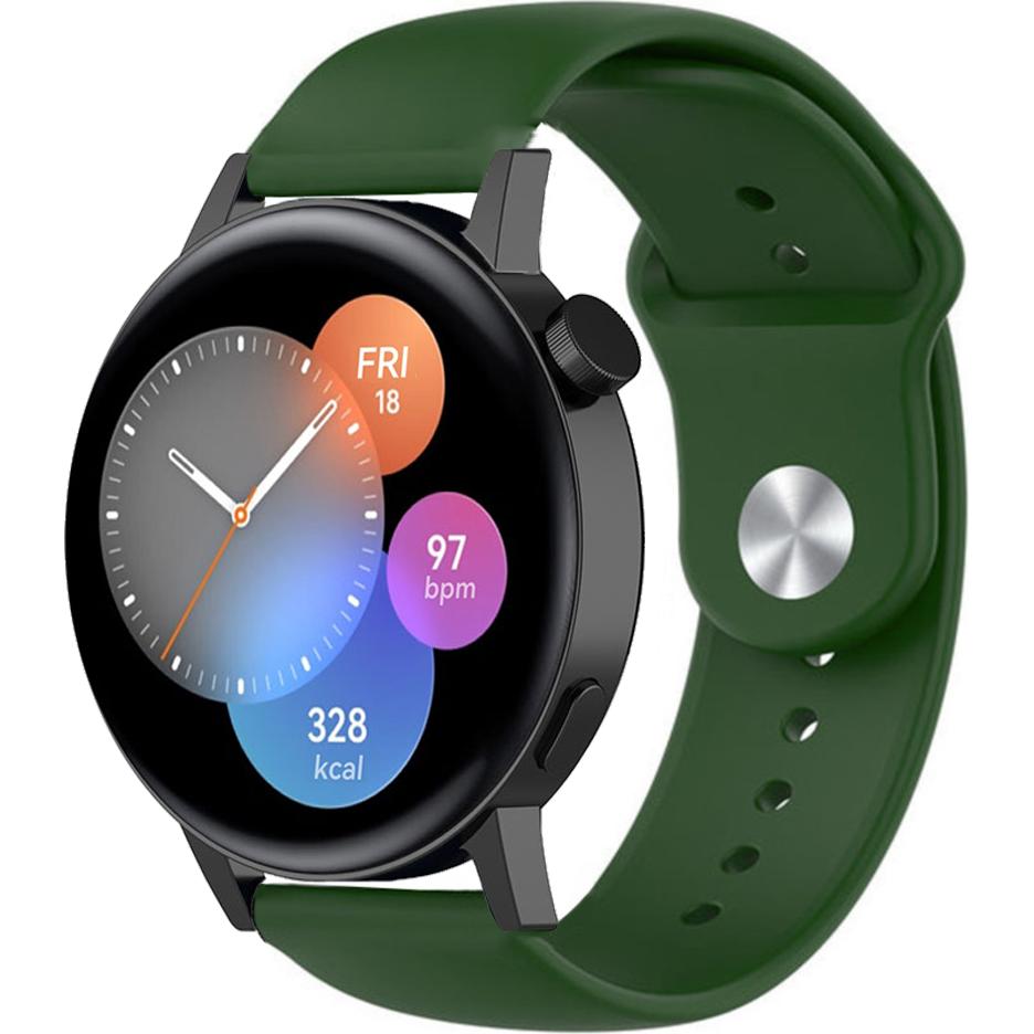 Strap-it Sportarmband (20 mm, Silikon), Uhrenarmband, Grün