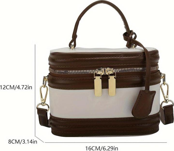 Immagine prodotto Only-Bags.Store Elegante Messenger Bag, verstellbarer Riemen, Reissverschluss, Polyester gefüttert, Randfarbe