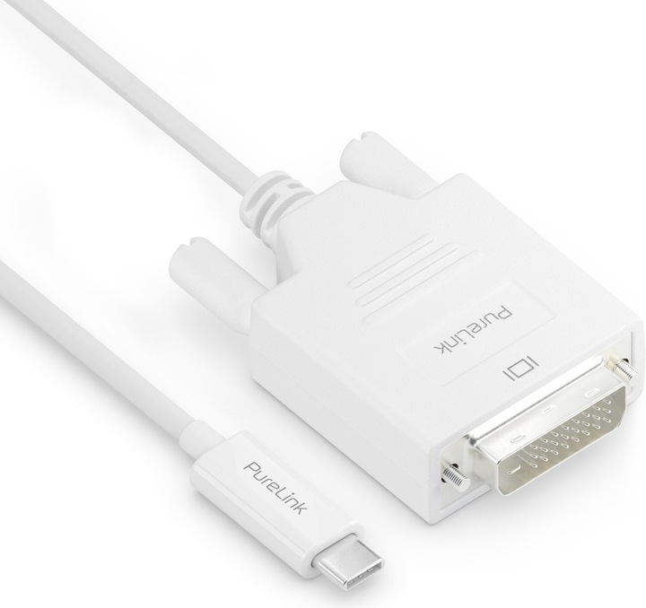 Image du produit Purelink Câble IS2210-010 USB Type-C - DVI-D, 1 m, blanc (1 m, USB Type C)