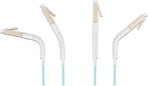 Produktbild Delock LWL Kabel LC-D > LC-D Multimode OM3 winkelbar 5,0m (CAT8.2, 5 m)