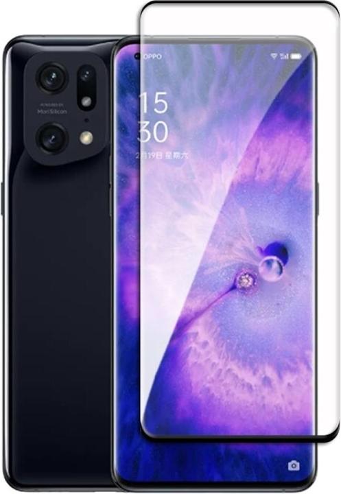Produktbild Screenguard Oppo Find X5 Full Screen Panzerglas Schutzfolie 2.5D 9H (1 Stk., Oppo Find X5)