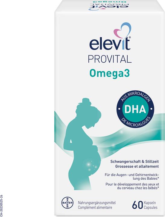 Actual product image Elevit Provital Omega3 DHA (60 Piece, Capsules, 82 g)