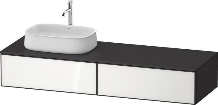 Front: Weiss (Glas), Korpus: Graphit supermatt