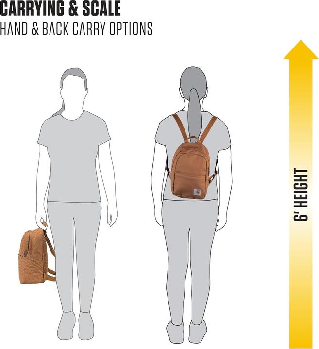 Actual product image Carhartt Classic" mini rucksack in black