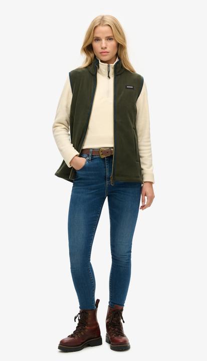 Produktbild Superdry Fleece 1/2 Zip Kurz Damen (XL)
