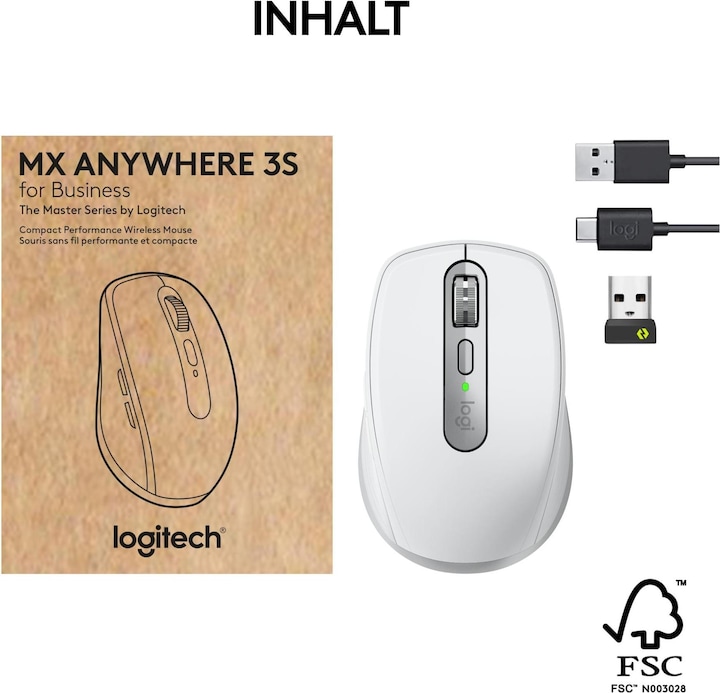 Produktbild Logitech MX Anywhere 3s for Business (Kabellos)