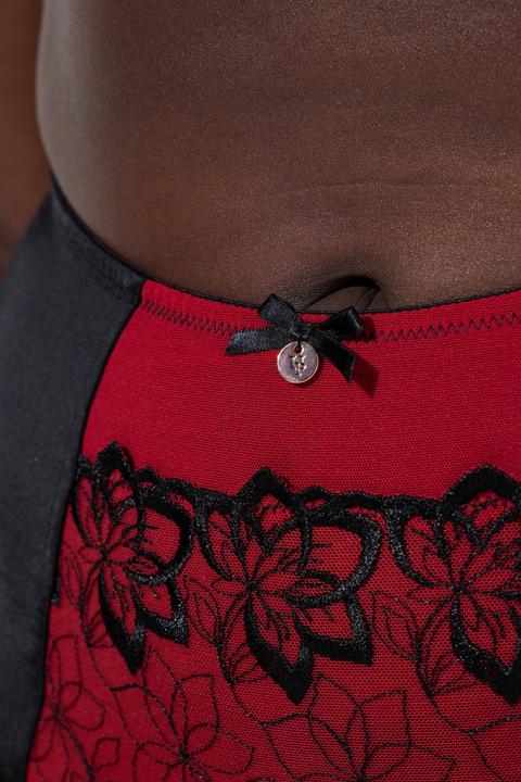 Immagine prodotto Ulla Popken Perizoma in microfibra con ricami (54, Confezione singola)