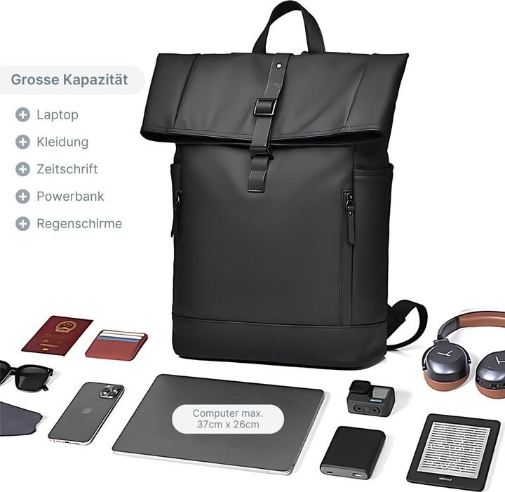 Produktbild Hermex Roll-Top-Rucksack (15 l)