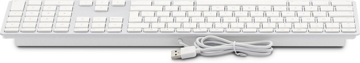 Produktbild LMP USB Keyboard 110 keys wired USB keyboard with 2x USB and aluminum upper cover - Czech (Eng. Int., Kabelgebunden)
