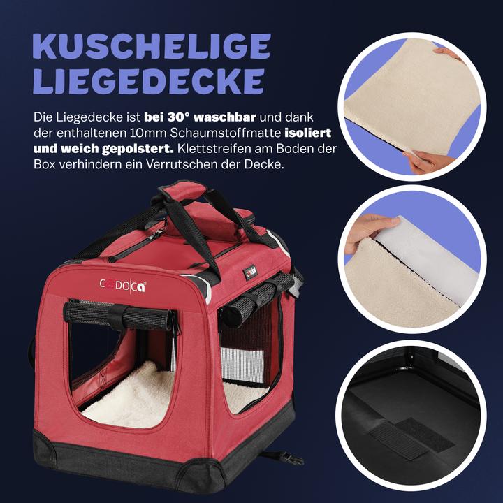 Produktbild Cadoca Hundetransportbox (Hund, Atmungsaktiv)