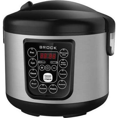 Brock Electronics Mehrzwecktopf MC 1003, Dampfgarer + Reiskocher, Silber