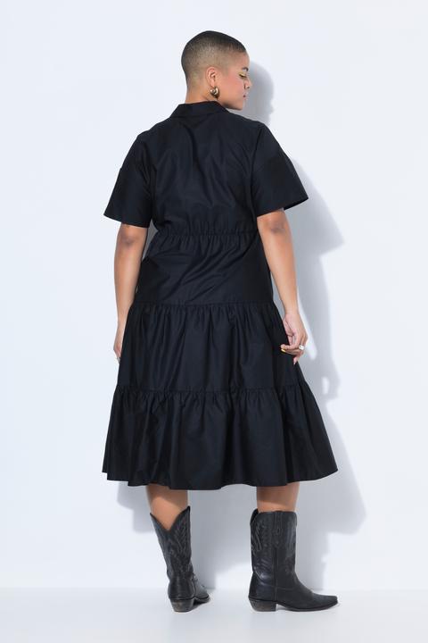 Image du produit Studio Untold Robe maxi à volants, manches courtes et coupe évasée (46, 48)