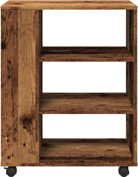 Actual product image vidaXL Rollcontainer Rollschrank Bürocontainer Büroschrank Schrank Altholz-Optik (60 x 35 x 75 cm)