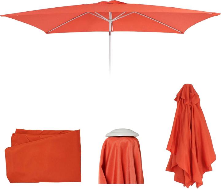 Actual product image Mendler Replacement cover for parasol, parasol cover replacement cover, 2x3m rectangular fabric/textile (2.95 m)