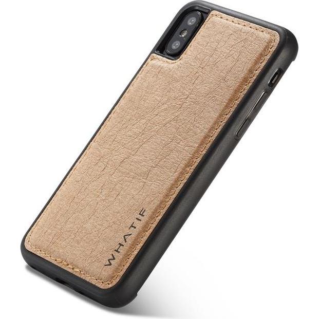 Caseme Do it Yourself Backcover (Apple iPhone XS, Apple iPhone X), Smartphone Hülle, Braun