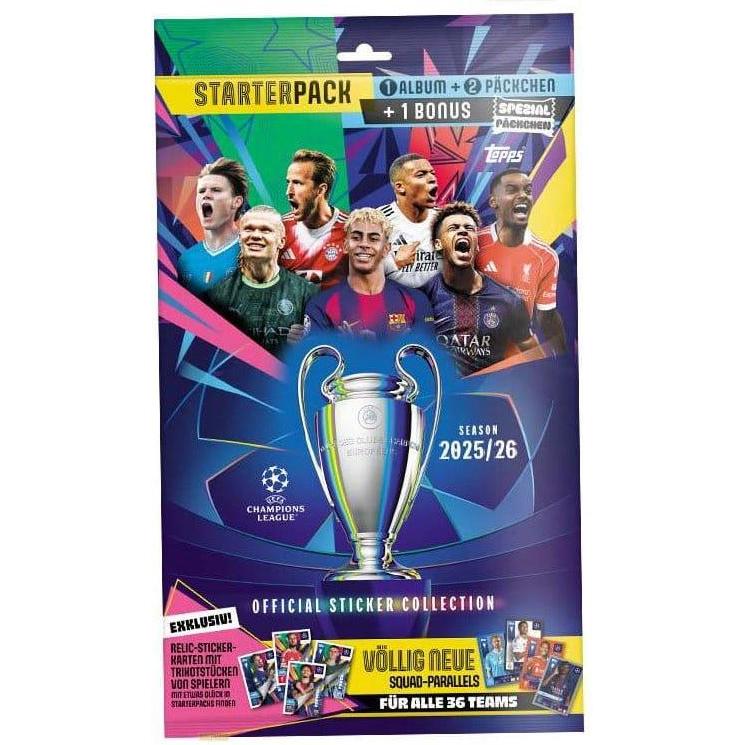 Topps/Merlin Topps CL 2025/26 Sticker Album Starter (Box Set e Collezione)