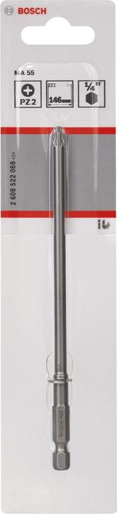 Produktbild Bosch Professional Zubehör Schrauberbit Extra-Hart PZ 2, 145 mm, 1er-Pack (Kreuz Pozidriv PZ)