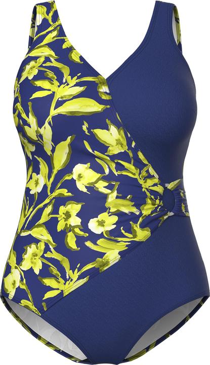 Image du produit Ulla Popken Maillot de bain à bonnets souples, décolleté en V avec effet cache-coeur (50, 52)