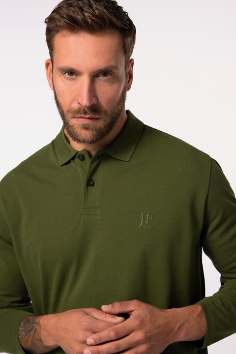 Produktbild JP1880 Poloshirt, Bauchfit, Basic, Langarm, Piqué, XXL bis 8 XL (7XL)