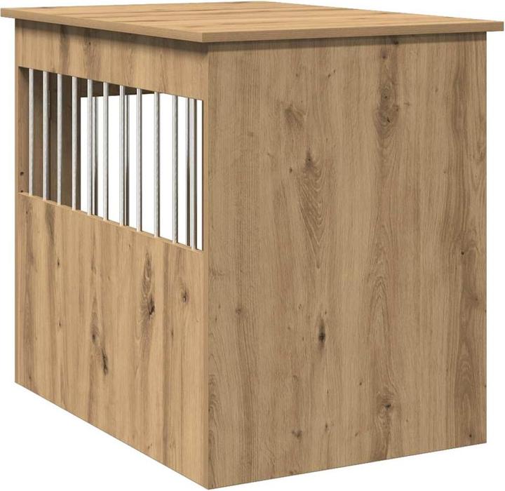 Actual product image vidaXL Dog cage in furniture style Artisan oak 55x80x68 cm wood-based material