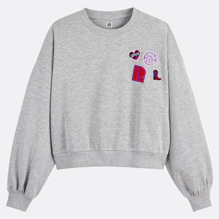 Produktbild La Redoute Collections Sweatshirt mit Aufnähern (XS)