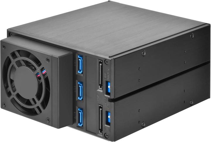 Produktbild Silverstone SST-FS303-12G - 3 Bay Aluminium Trayless Hot Swap Mobile Rack Backplane with Fan and Loc (3.5")