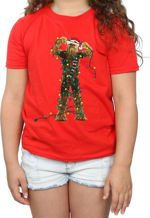 Immagine prodotto Star Wars Chewbacca Christmas Lights Maglietta Ragazze (116)