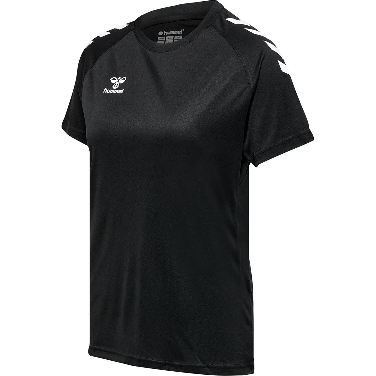 hummel, Damen, Sportshirt, Core Xk Core Poly T-Shirt S/S Woman (S), Schwarz, S