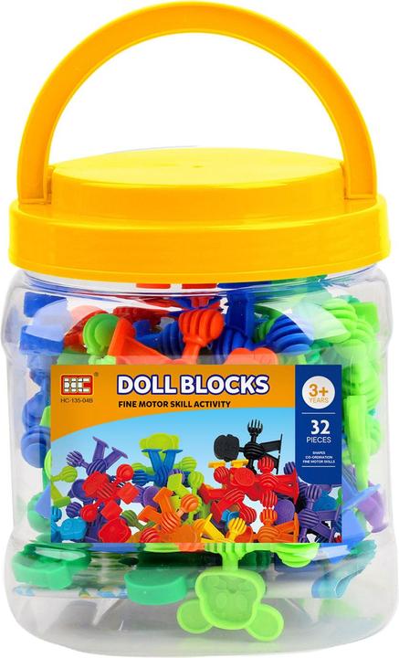 Image du produit HC Boîte de construction Formes d'animaux dans une boîte de rangement, 32 pcs.