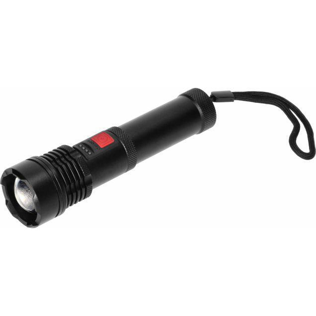 Orno, Taschenlampe, Taktische LED COB 12W Taschenlampe mit Zoomfunktion und 2200 mAh Akku