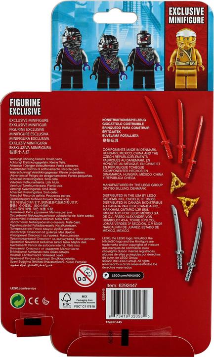 Ninjago Minifigure Ninjago Accessory Pack LEGO Ninjago Golden Zane