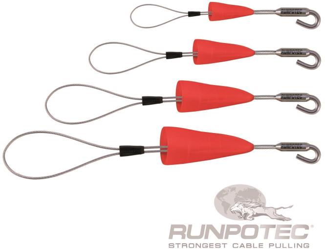 Actual product image Runpotec RUNPO 10159 RUNPOFIX w.hook set cable grip from 14mm inner-Ã