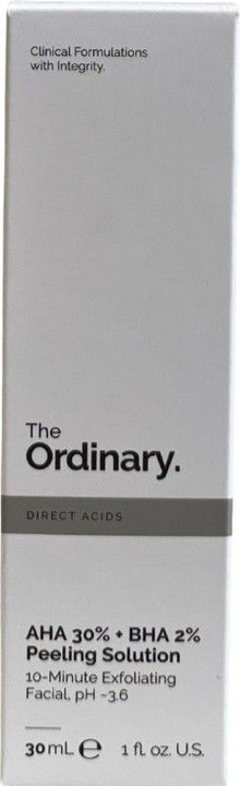 Actual product image The Ordinary AHA 30% + BHA 2% Peeling Solution (Exfoliation, 30 ml)