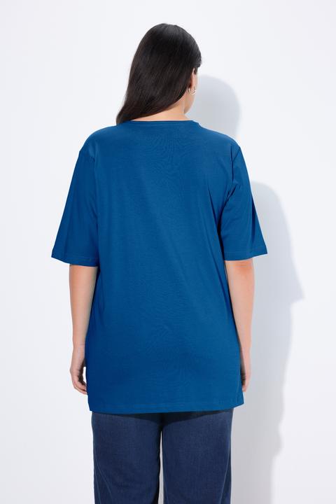 Actual product image Ulla Popken Basic V-Neck Relaxed Fit Short Sleeve Tee (62)