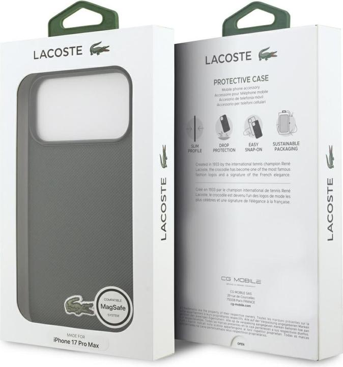 Actual product image Lacoste Iconic Petit Pique Woven Logo (Apple iPhone 17 Pro Max)