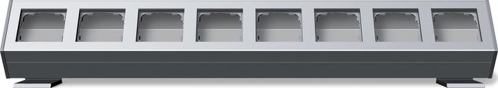 Gira 119826 Profile 8-fold aluminium Profile 55 w.mounting bracket (Housing)