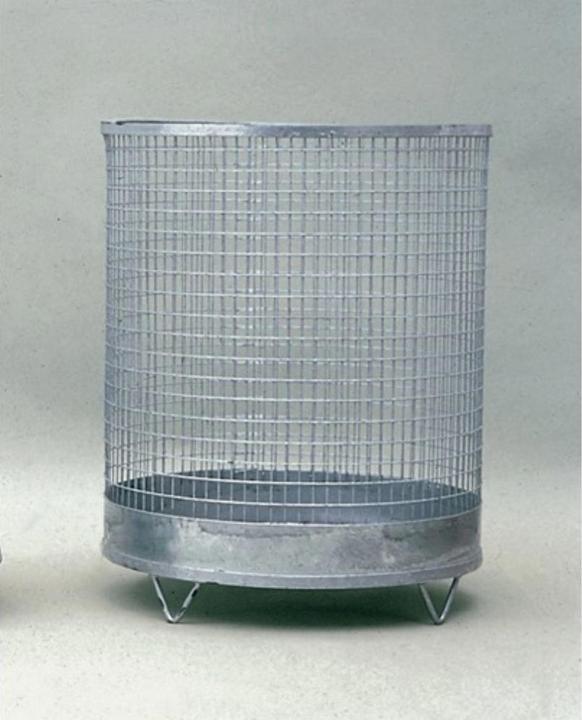Immagine prodotto HP Autozubehör Cestino H600xD400 mm 75 l rete metallica zincata con 4 piedini (75 l)