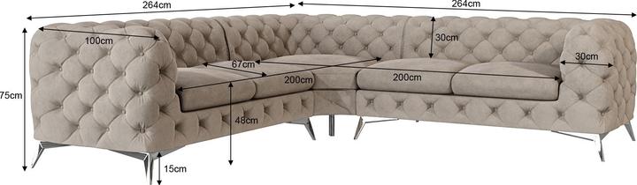 Actual product image Ropez Chelsea (Corner sofa)