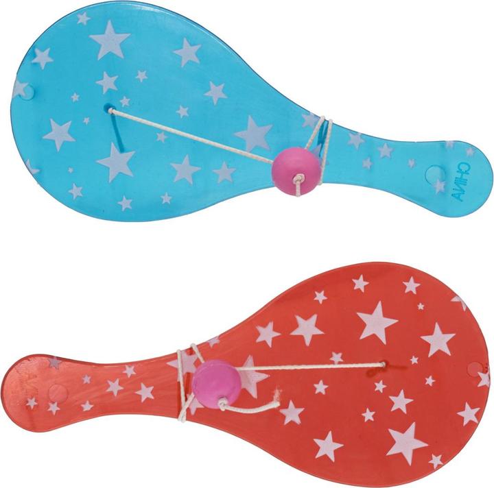 Actual product image Idena Party Fun Paddleballs 4 pieces