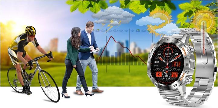 Produktbild Gravity SMARTWATCH MĘSKI GT9-3 - WYKONYWANIE POŁĄCZEŃ, CIŚNIENIOMIERZ (sg021c)