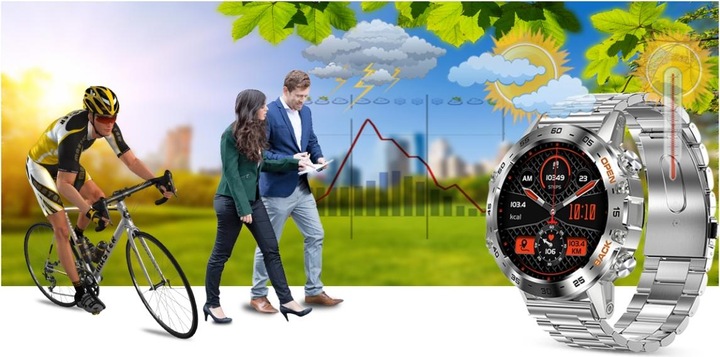 Immagine prodotto Gravity SMARTWATCH MĘSKI GT9-3 - WYKONYWANIE POŁĄCZEŃ, CIŚNIENIOMIERZ (sg021c)
