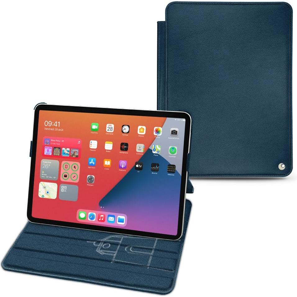 Noreve Lederschutzhülle horizontal (iPad mini 6), Tablet Hülle, Blau