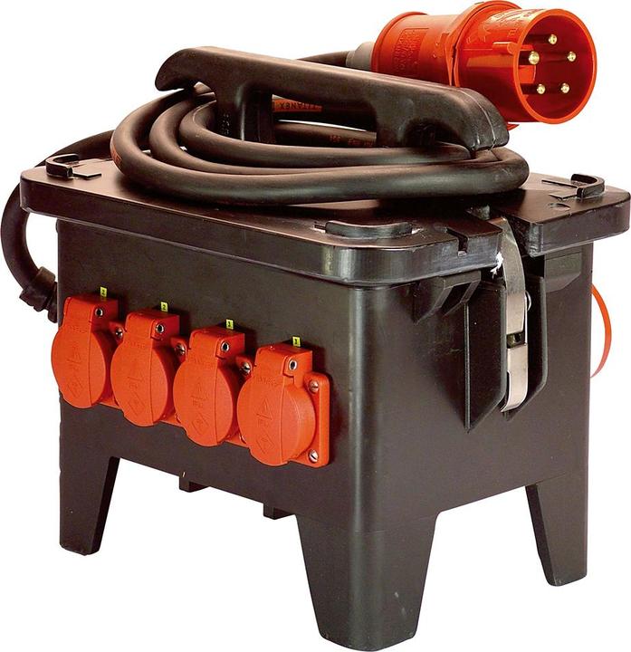 Productafbeelding As - Schwabe CEE stroomverdeler bouwstroomverdeler M2 60552 400 V 32 A als (60552) (7 x, CEE 7/3, CEE)