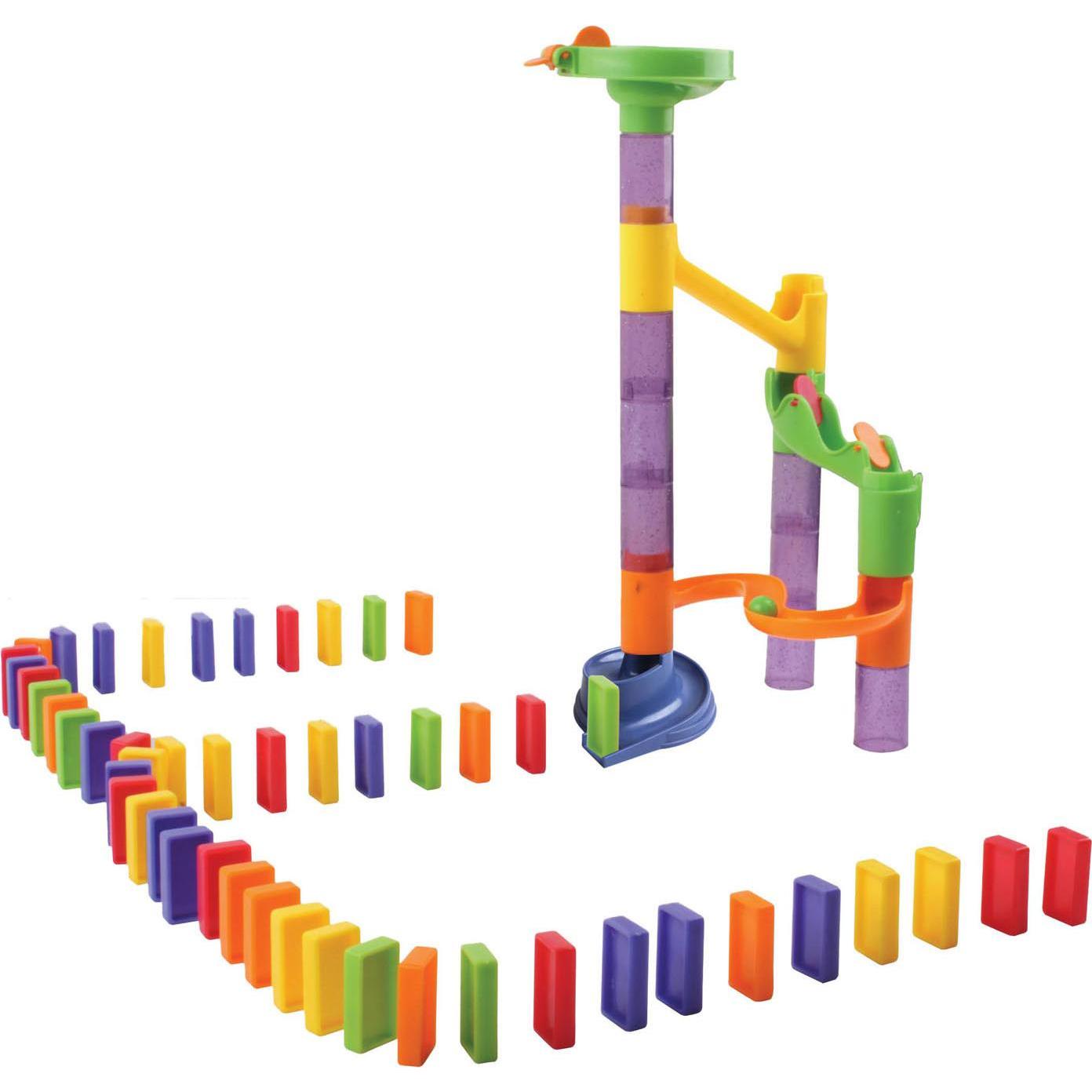 Thumbnail - Kugelbahn- und Domino-Set, 79-tlg.