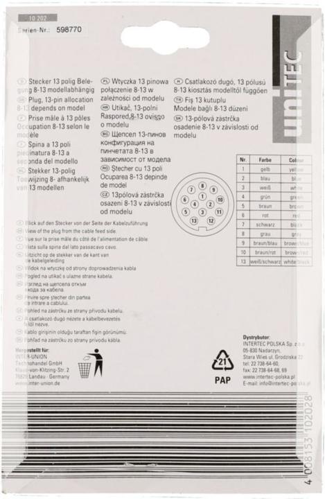Produktbild Unitec Stecker